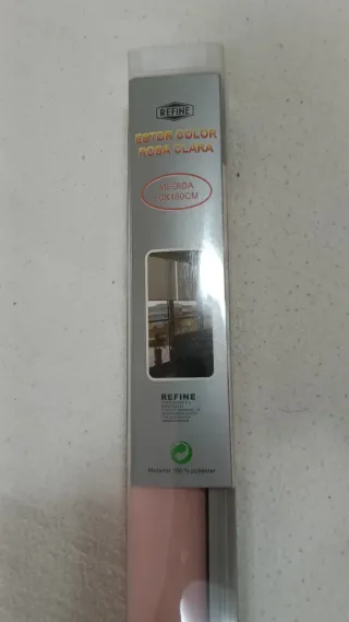 Estor enrollable rosa