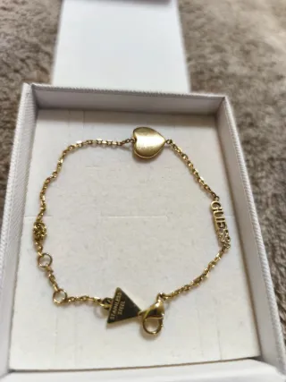 Pulsera Guess Dorada Original con Caja