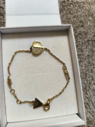 Pulsera Guess Dorada Original con Caja