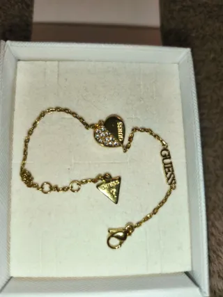 Pulsera Guess Dorada Original con Caja