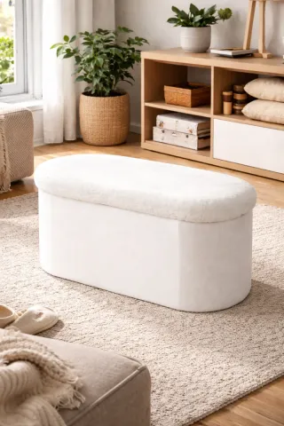 Puff de almacenamiento elegante nuevo