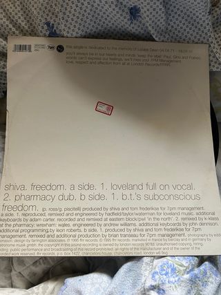 12” Shiva - Freedom Mix House