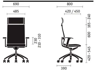 Silla de oficina ergonómica Sedus up-103