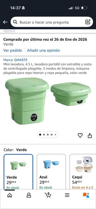 Mini Lavadora Portátil Plegable