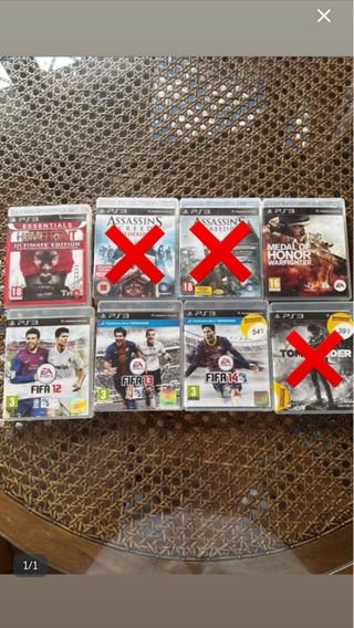 Lote 8 Juegos PS3: total por todos 10€