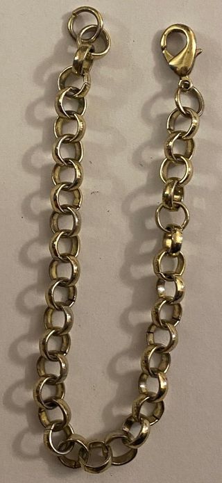 Braccialetto placcato oro a maglie