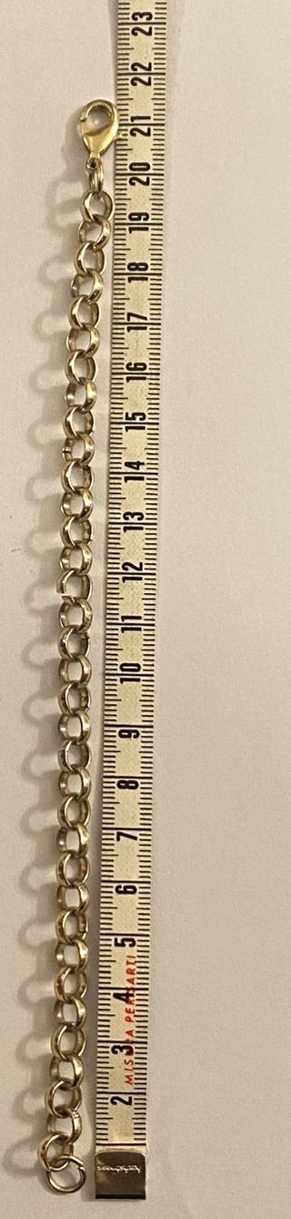 Braccialetto placcato oro a maglie