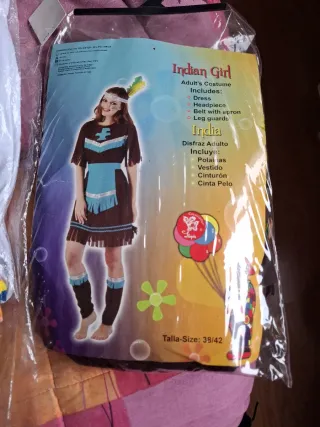 Disfraz India mujer, talla 38-42