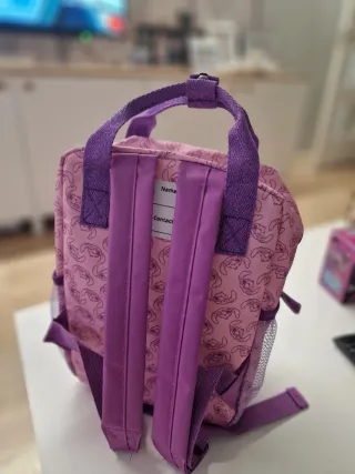 Mochila Disney Stitch Niña Rosa y Morada