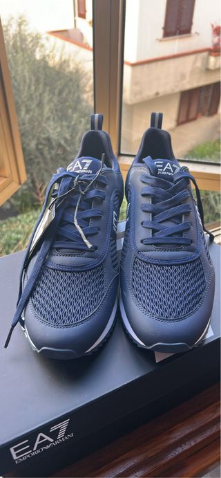Scarpe Emporio Armani Blu Nuove