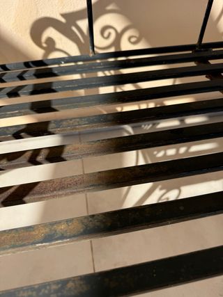 Banco de hierro forjado estilo clásico