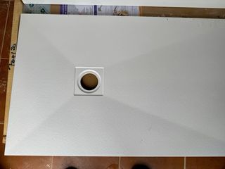 Plato de ducha de resina blanco