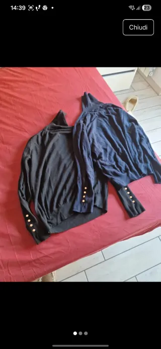 Maglioni collo alto donna neri e blu