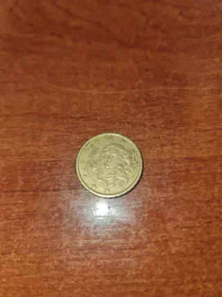 Moneda 10 céntimos Italia 2002