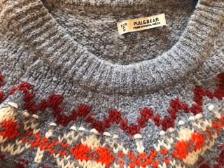 Pull & Bear jersey jacquard corto