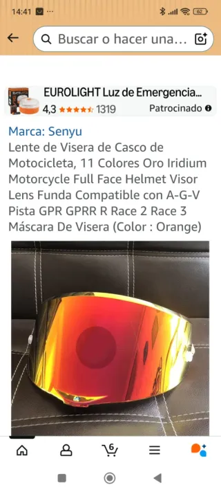 Pantalla Casco AGV