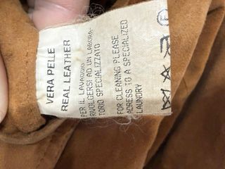 Giacca Bomber Pelle di Renna Beige/Marrone