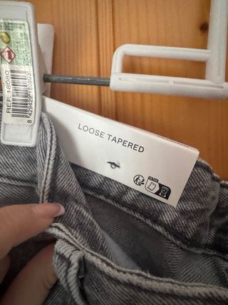 Pantalón vaquero Bershka gris hombre