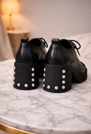 Jonak Paris Zapatos de Cuero Negro nuevos