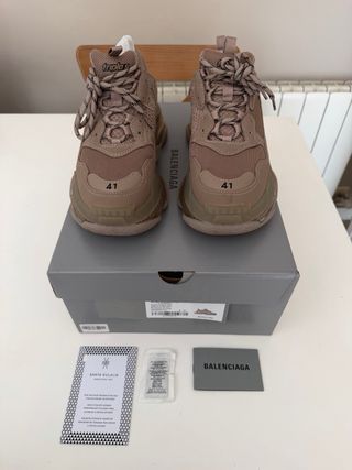 Zapatillas Balenciaga Triple S Beige/Marrón