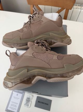 Zapatillas Balenciaga Triple S Beige/Marrón