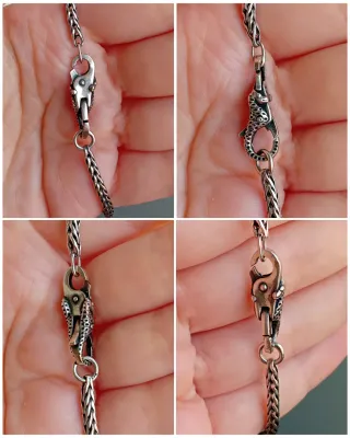 Bracciale Trollbeads chiusura cavalluccio marino