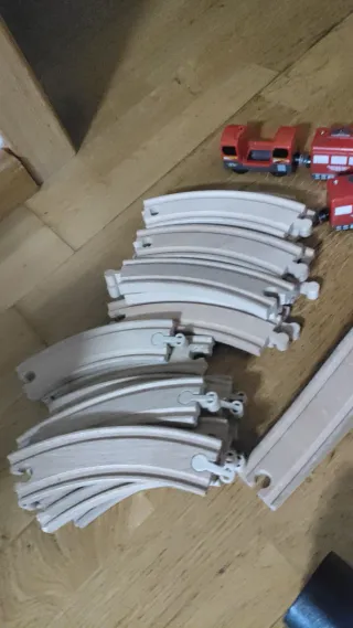 Vías de tren de madera ikea y conpatibles, puentes