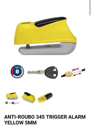 Candado disco Abus con alarma
