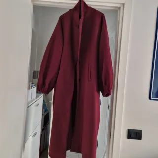 Cappotto donna rosso taglia unica