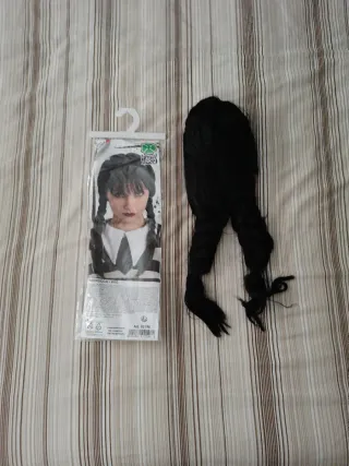 Peluca Miércoles Addams disfraz