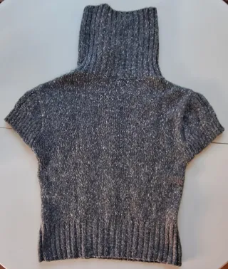 Jersey Trucco cuello vuelto trenzado gris