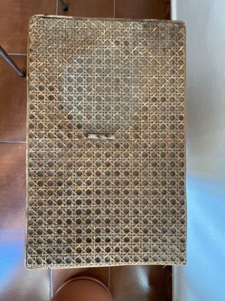 Mueble auxiliar vintage ratán