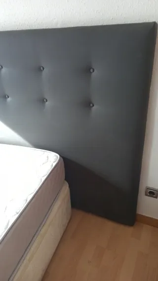 Cabecero cama gris antracita