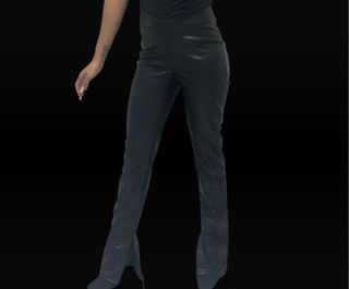 Pantaloni in pelle neri