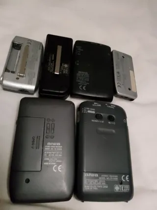 Lote de 6 radios portátiles AIWA (AM/FM, vintage)