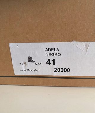 Botines de piel negros Talla 41 sin estrenar
