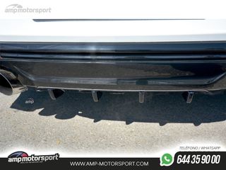 DIFUSOR TRASERO CHEVROLET CAMARO 6 2016-2018 NEGRO MATE