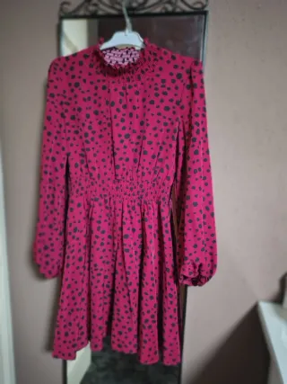 Vestido estampado lunares