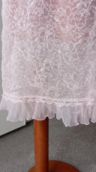 Combinación vintage rosa encaje