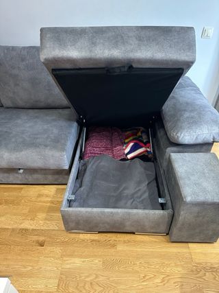 Sofá Cama Gris XXL 342cm