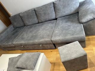 Sofá Cama Gris XXL 342cm