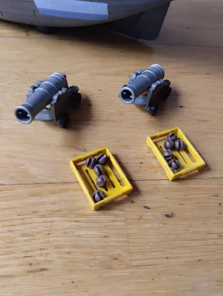 Barco Pirata Playmobil con Cañones