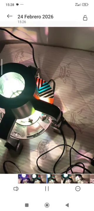 Árbol de Navidad fibra de óptica Multicolor