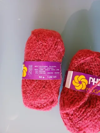 15 gomitoli lana Phildar Mogador 147 rossa