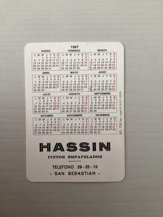 Calendario de bolsillo Casablanca