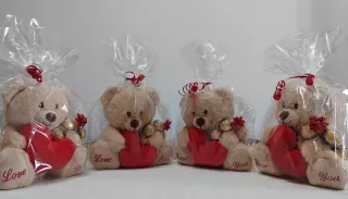 Osito de peluche  y bombones Ferrero Rocher