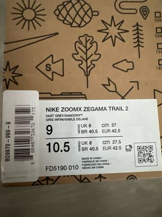 Nike Zegama 2 gris/blanco