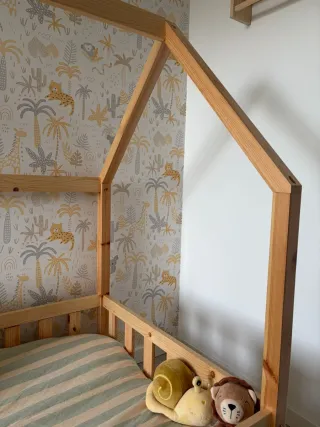 Cama Tipi Infantil Madera 80x160cm