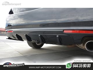 DIFUSOR TRASERO HONDA ACCORD MK8 2008-2011 NEGRO BRILLO