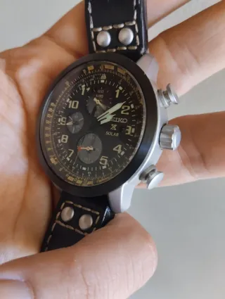 Reloj Seiko Solar Cronógrafo Caballero